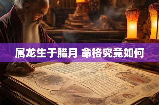 属龙生于腊月 命格究竟如何