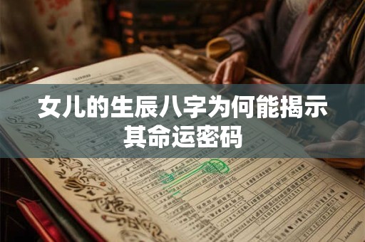 女儿的生辰八字为何能揭示其命运密码
