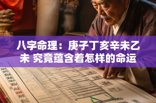八字命理：庚子丁亥辛未乙未 究竟蕴含着怎样的命运密码