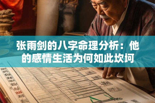 张雨剑的八字命理分析：他的感情生活为何如此坎坷