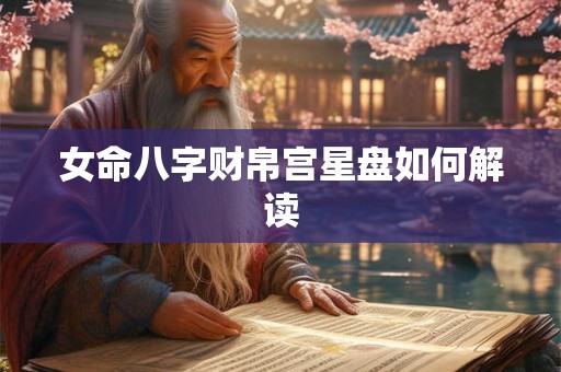 女命八字财帛宫星盘如何解读