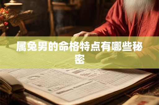 属兔男的命格特点有哪些秘密