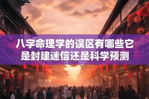 八字命理学的误区有哪些它是封建迷信还是科学预测 八字命理学的误区有哪些它是封建迷信还是科学预测