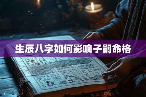 生辰八字如何影响子嗣命格
