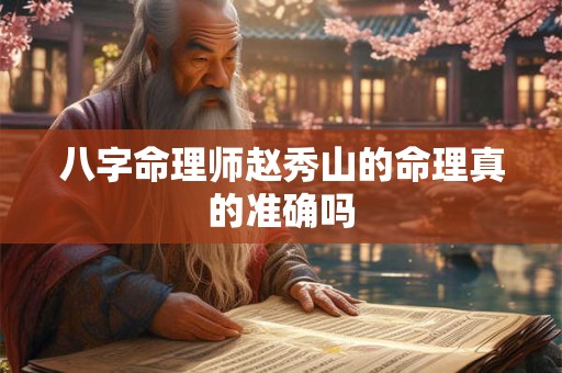 八字命理师赵秀山的命理真的准确吗