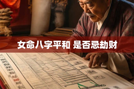 女命八字平和 是否忌劫财