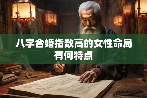 八字合婚指数高的女性命局有何特点