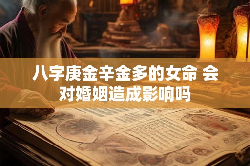 八字庚金辛金多的女命 会对婚姻造成影响吗