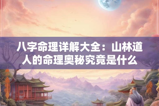 八字命理详解大全：山林道人的命理奥秘究竟是什么