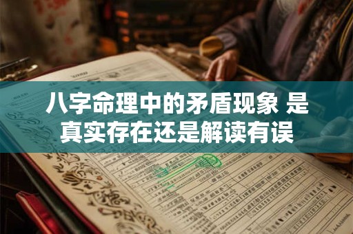 八字命理中的矛盾现象 是真实存在还是解读有误