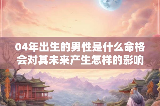04年出生的男性是什么命格会对其未来产生怎样的影响呢