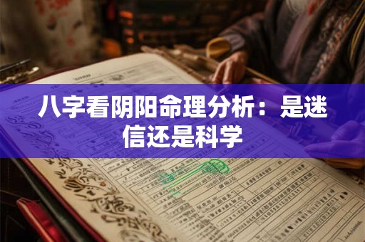 八字看阴阳命理分析：是迷信还是科学