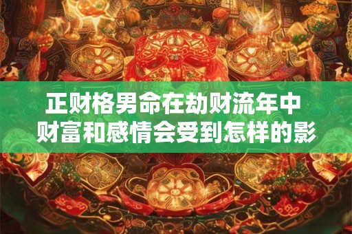 正财格男命在劫财流年中 财富和感情会受到怎样的影响
