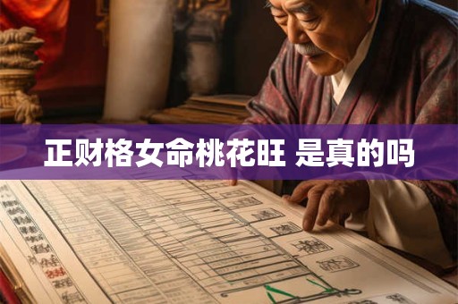 正财格女命桃花旺 是真的吗