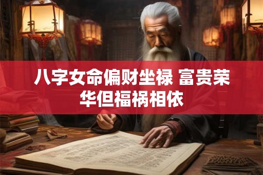 八字女命偏财坐禄 富贵荣华但福祸相依