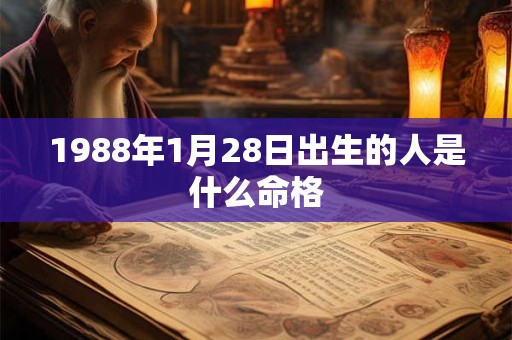 1988年1月28日出生的人是什么命格