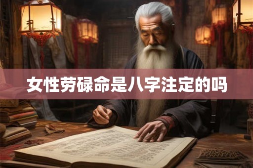 女性劳碌命是八字注定的吗