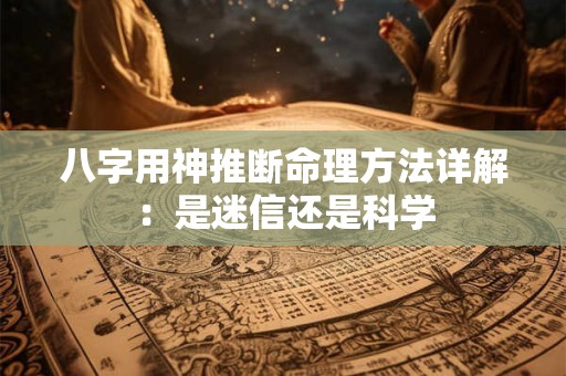 八字用神推断命理方法详解：是迷信还是科学