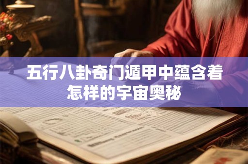 五行八卦奇门遁甲中蕴含着怎样的宇宙奥秘