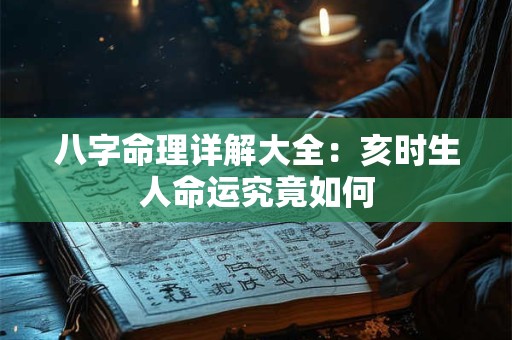 八字命理详解大全：亥时生人命运究竟如何