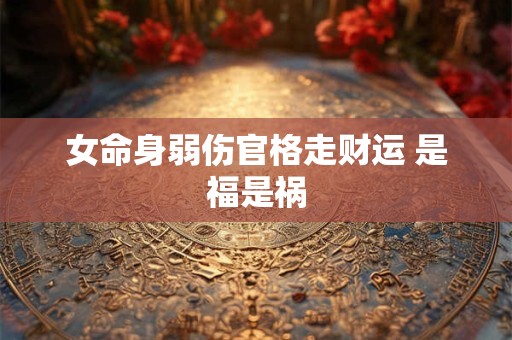 女命身弱伤官格走财运 是福是祸 女命身弱伤官格走财运 是福是祸