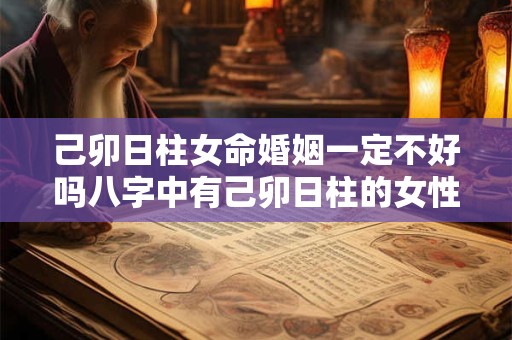 己卯日柱女命婚姻一定不好吗八字中有己卯日柱的女性婚姻状况究竟如何