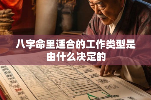 八字命里适合的工作类型是由什么决定的
