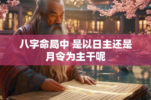 八字命局中 是以日主还是月令为主干呢