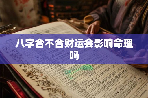 八字合不合财运会影响命理吗