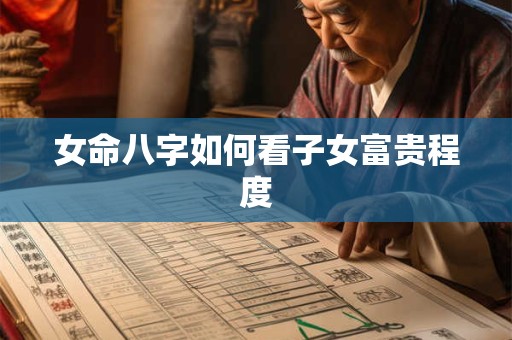 女命八字如何看子女富贵程度