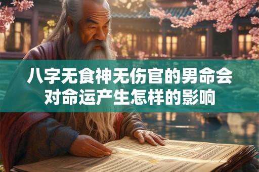 八字无食神无伤官的男命会对命运产生怎样的影响