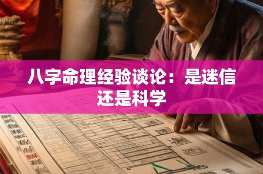 八字命理经验谈论:是迷信还是科学 八字命理经验谈论:是迷信还是科学