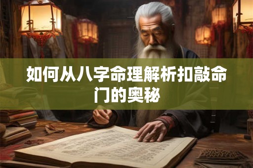 如何从八字命理解析扣敲命门的奥秘