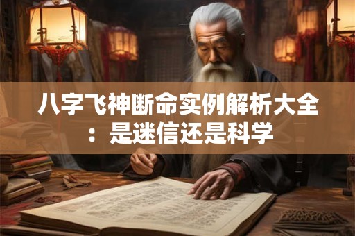 八字飞神断命实例解析大全：是迷信还是科学