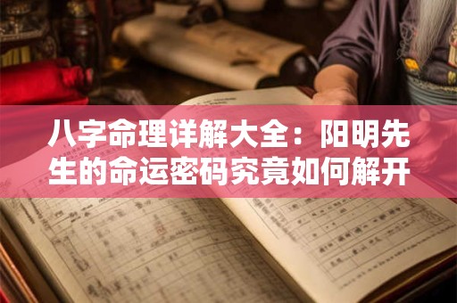 八字命理详解大全：阳明先生的命运密码究竟如何解开