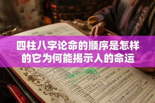 四柱八字论命的顺序是怎样的它为何能揭示人的命运