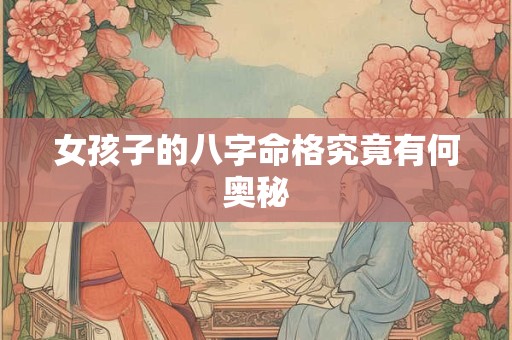 女孩子的八字命格究竟有何奥秘