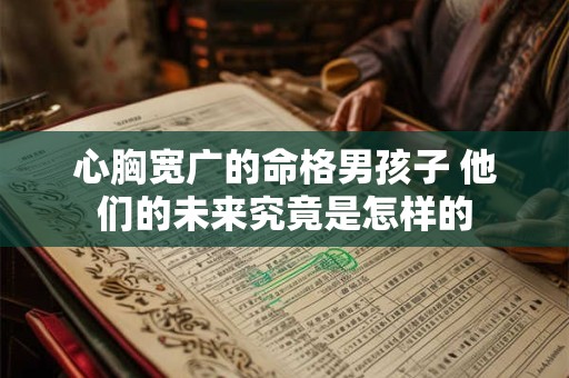 心胸宽广的命格男孩子 他们的未来究竟是怎样的