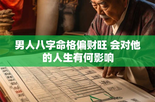 男人八字命格偏财旺 会对他的人生有何影响