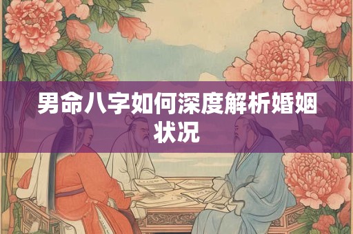 男命八字如何深度解析婚姻状况