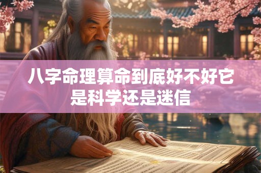 八字命理算命到底好不好它是科学还是迷信
