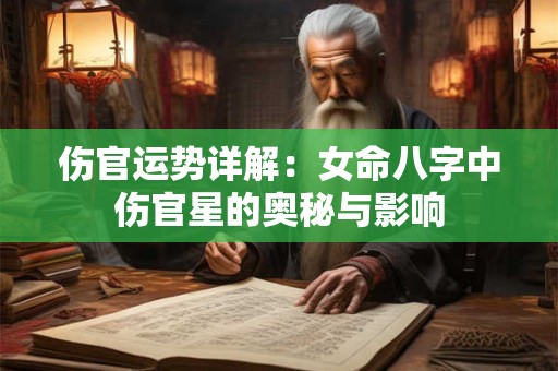 伤官运势详解：女命八字中伤官星的奥秘与影响