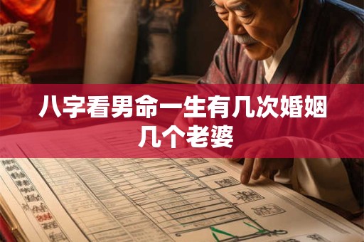 八字看男命一生有几次婚姻 几个老婆