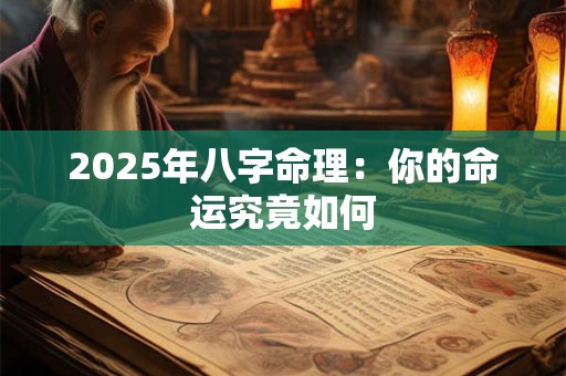 2026年八字命理：你的命运究竟如何