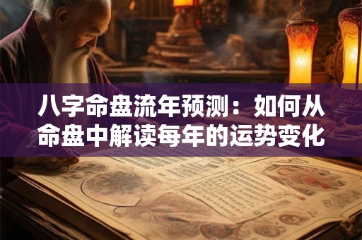 八字命盘流年预测：如何从命盘中解读每年的运势变化