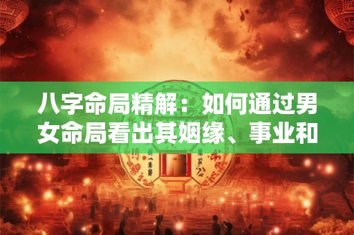 八字命局精解：如何通过男女命局看出其姻缘、事业和健康