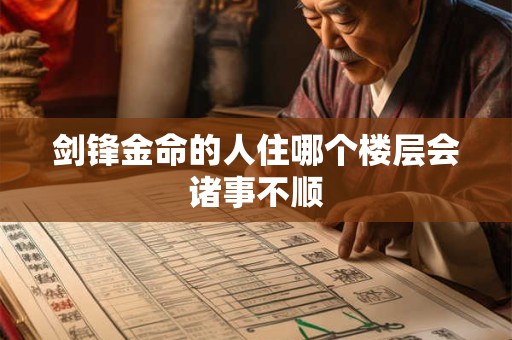 剑锋金命的人住哪个楼层会诸事不顺