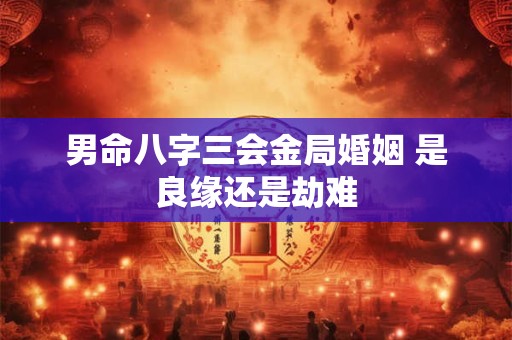 男命八字三会金局婚姻 是良缘还是劫难