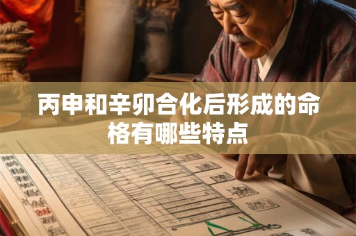 丙申和辛卯合化后形成的命格有哪些特点