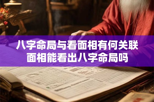 八字命局与看面相有何关联面相能看出八字命局吗
